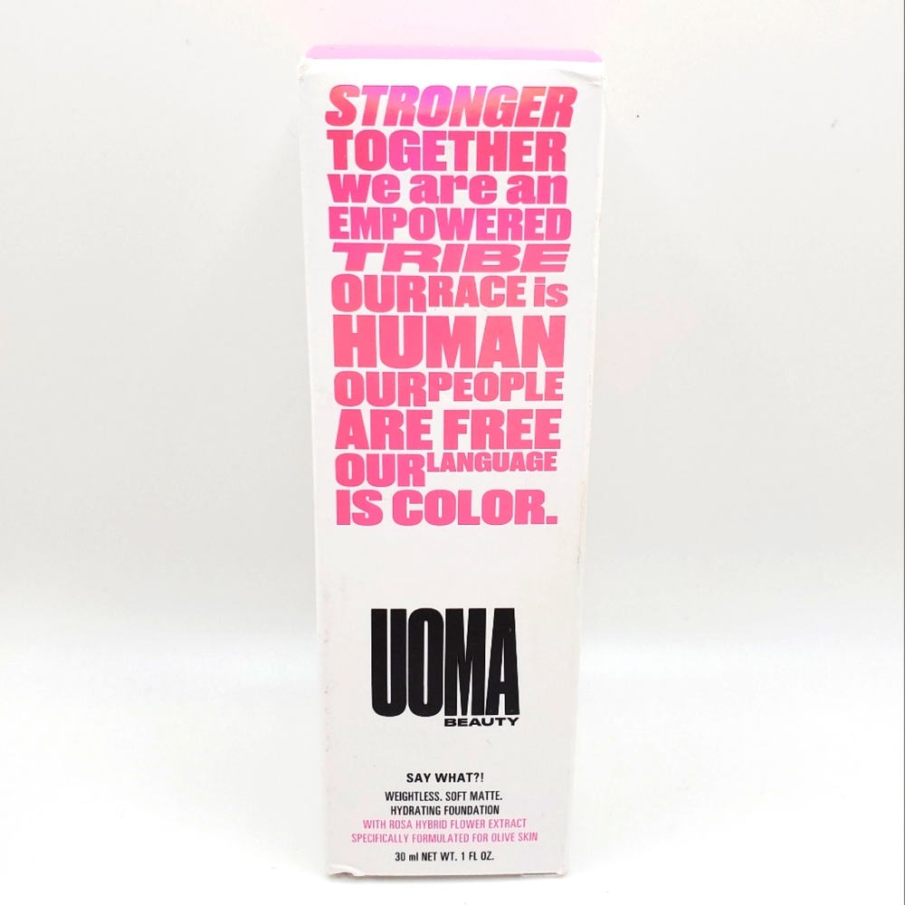 Uoma Beauty Say What ?! Foundation - Color Honey Honey T1C, New in Box
